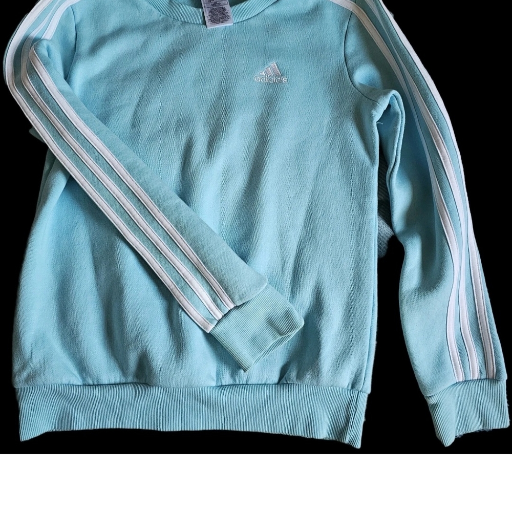 adidas Light Blue Crew Neck Sweater